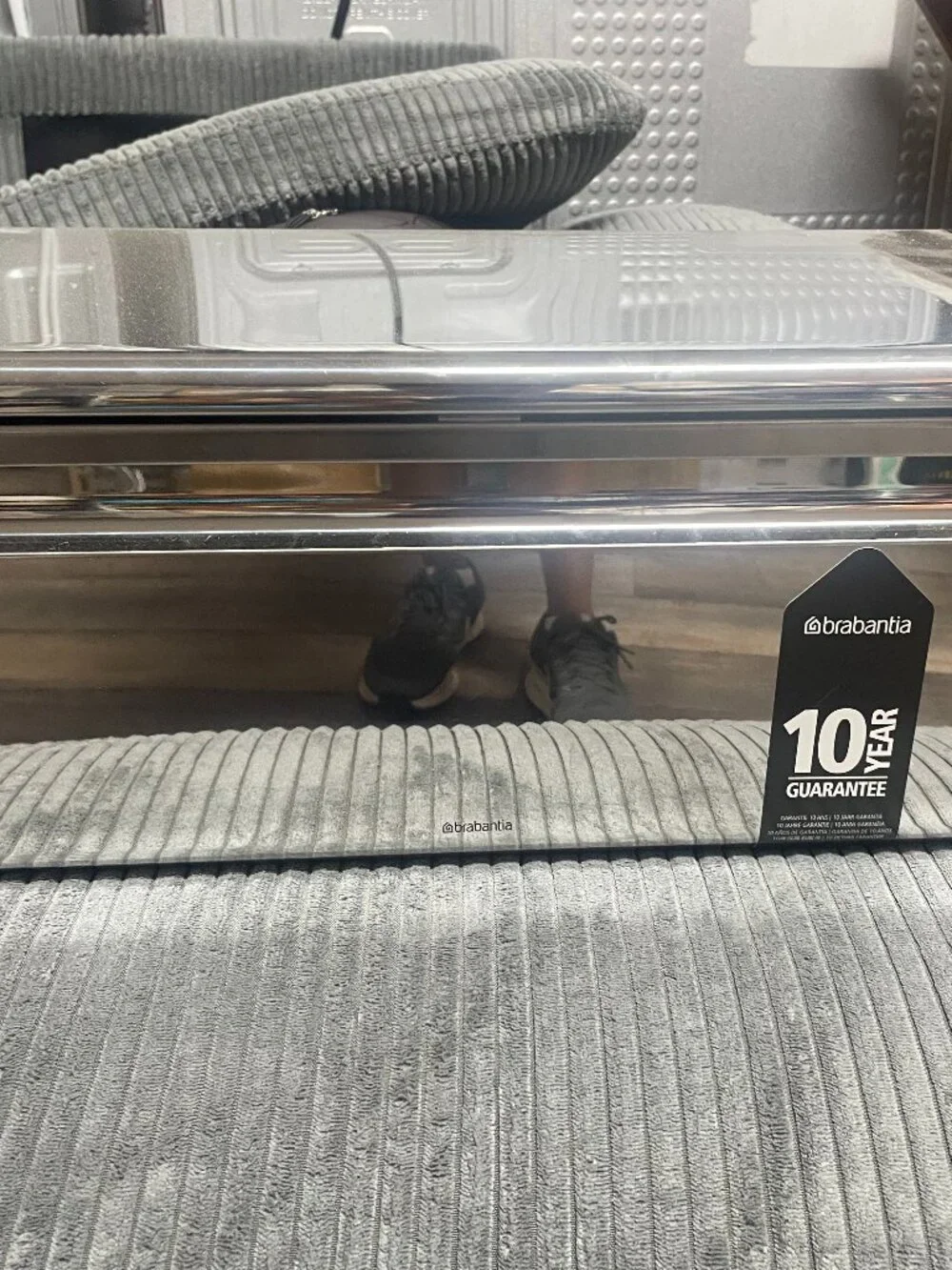 Brabantia Fall Front Bread Box H 7.5 in x W 18 in x D 9.5 in